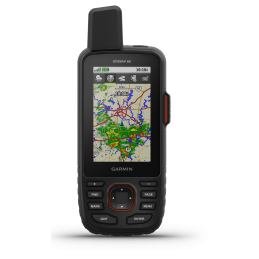 The Garmin 66i does it all,  navigating with extra precision off-road and keeping an eye on the weather.