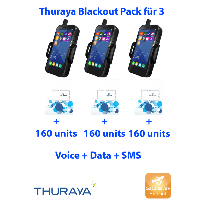 Thuraya satleeve+ blackout pack for 3