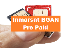 Inmarsat BGAN Pre Paid Sim Karten und Guthaben