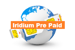 Iridium Pre Paid Sim Karten und Guthaben